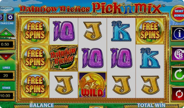 Follow the Rainbow to Riches in game